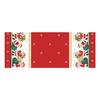 Nappe - Noe - Toile Cirée - Rouge - Rectangulaire - Largeur 140 Cm