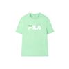 Fila X Magic Stick Коллаборация Свободная Спортивная Повседневная Футболка с Принтом Букв Большим Логотипом Короткий Рукав Унисекс Топы Зеленый F51U328199FLG