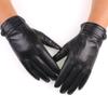 New Spring and Autumn Men's Warm Leather Gloves for Outdoor Riding and Driving Plus Velvet Touch Screen Gloves Sheepskin Gloves Winter