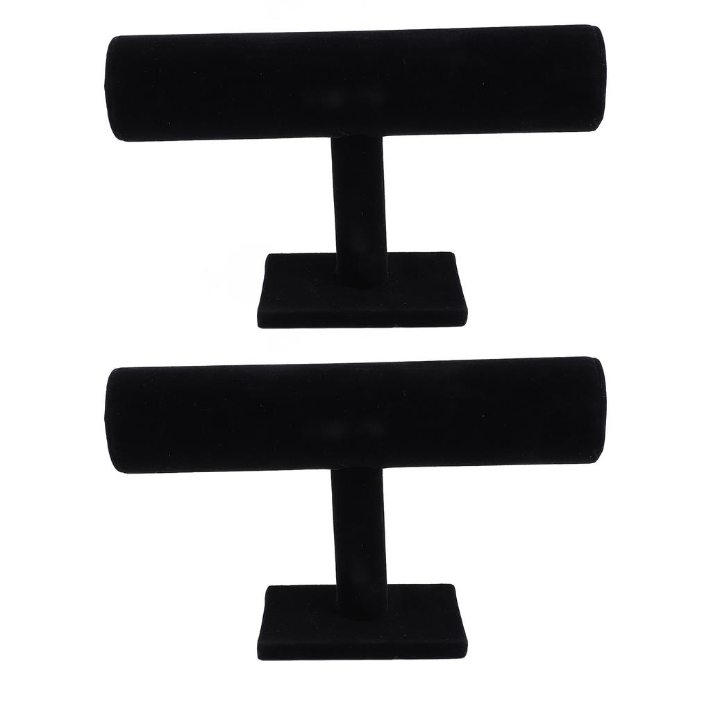 2pcs T Bar Bracelet Organizer Display Stand Organization Display T Shaped Bracelet Holder for
