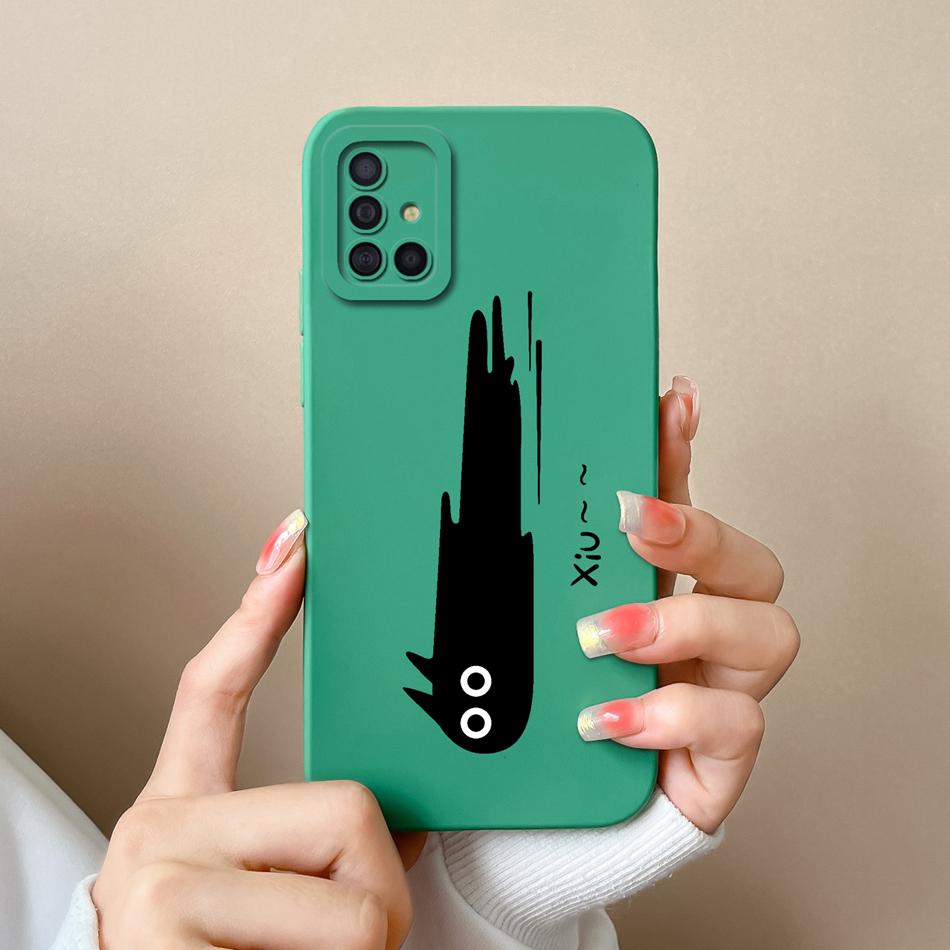 Чехол для телефона Samsung Galaxy A51 A71 A31 Мультяшный Чехол с полной защитой Для Samsung A 51 71 31 Мягкая Жидкая Силиконовая Задняя Крышка