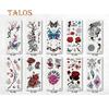 Fashion Butterfly Dragon Flower Body Art Temporary Fake Tattoo Sticker Decal Temporary Tattoos