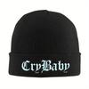 CRYBABY Голубая вязаная шапка для женщин и мужчин, шапка-бини, осенне-зимняя шапка, эстетика Lil Peep, теплая шапка