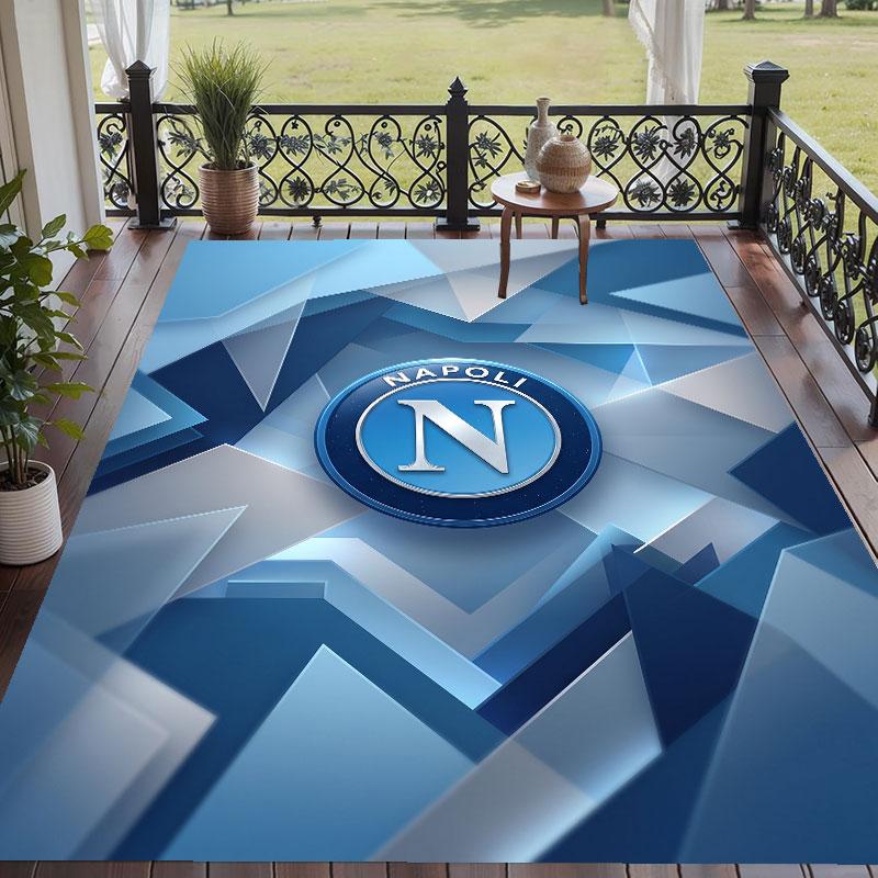 Soft Floor Carpet Napoli FC Pattern Area Rug Decorative Mat For Home Room Decoration