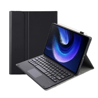 Для Xiaomi Pad 6 / Pad 6 Pro A0N7-A Lambskin Texture Ультратонкий кожаный чехол с Bluetooth-клавиатурой и тачпадом