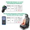 Built-in Car Seat Heater Kit Fit 2 Seats,Universal 12V Heating Pads Max 108W,3 Levels Square Dual Control Switch System