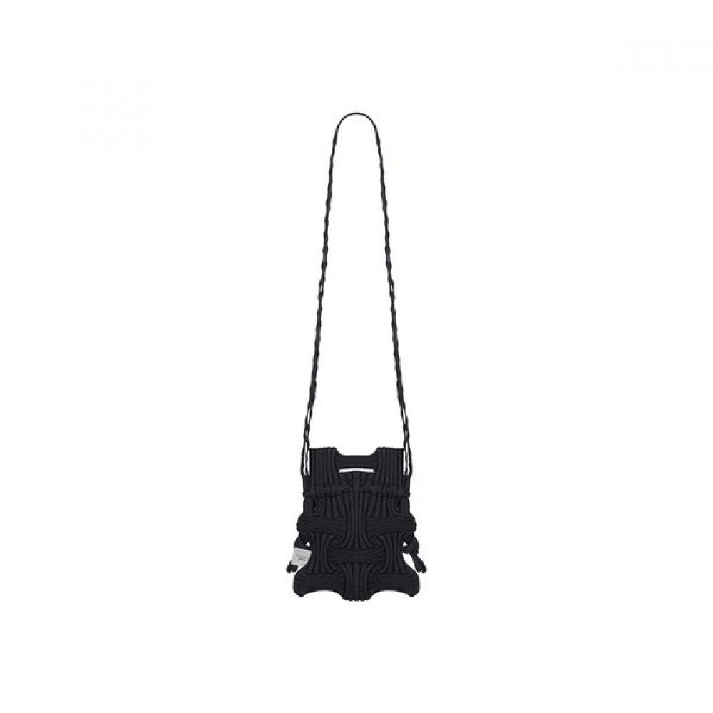Pleatsmama Mini Glitter Black Crossbow Bag