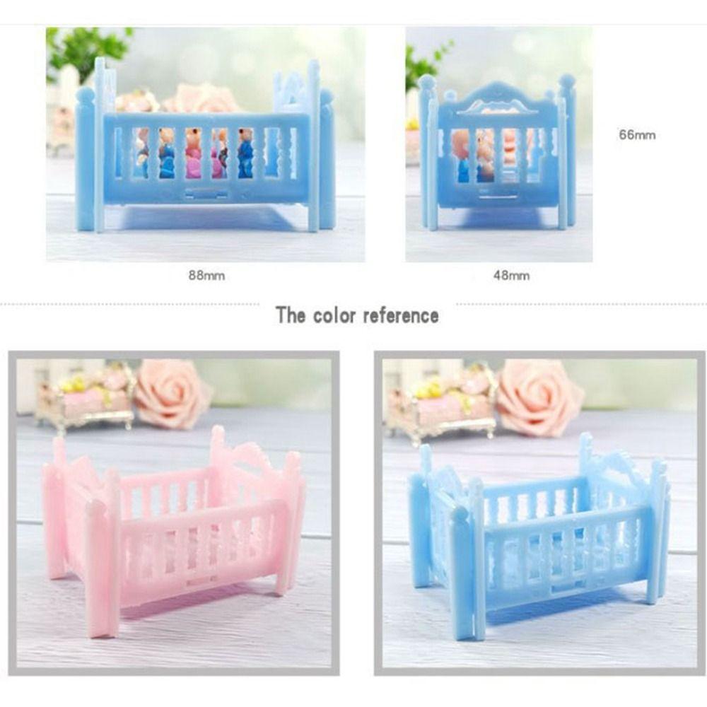 Украсить аксессуар Детская кроватка Детская кроватка 1:12 Игрушки Мебель для кукольного домика Детская кроватка Постельный набор