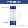 Hydrogen Water Bottle, Portable Hydrogen Water Ionizer Machine Generator Rechargeable Hydrogen Rich Water Glass Health Cup