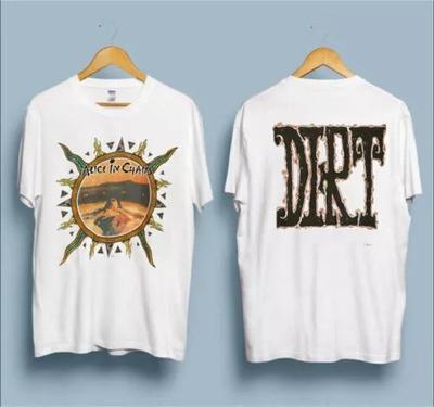 Alice in Chains 2 Side Dirt Винтажная футболка с принтом группы S-5XL Унисекс футболка