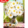 5d Diamond Painting Flower Decor for Home Picture of Rhinestones Mosaic Vase Handmade Gift Wall Art