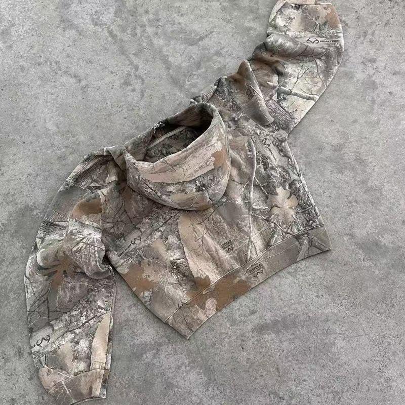 2026 Maple Leaf Camo Hoodie Men Women Casual Streetwear Sweatshirt