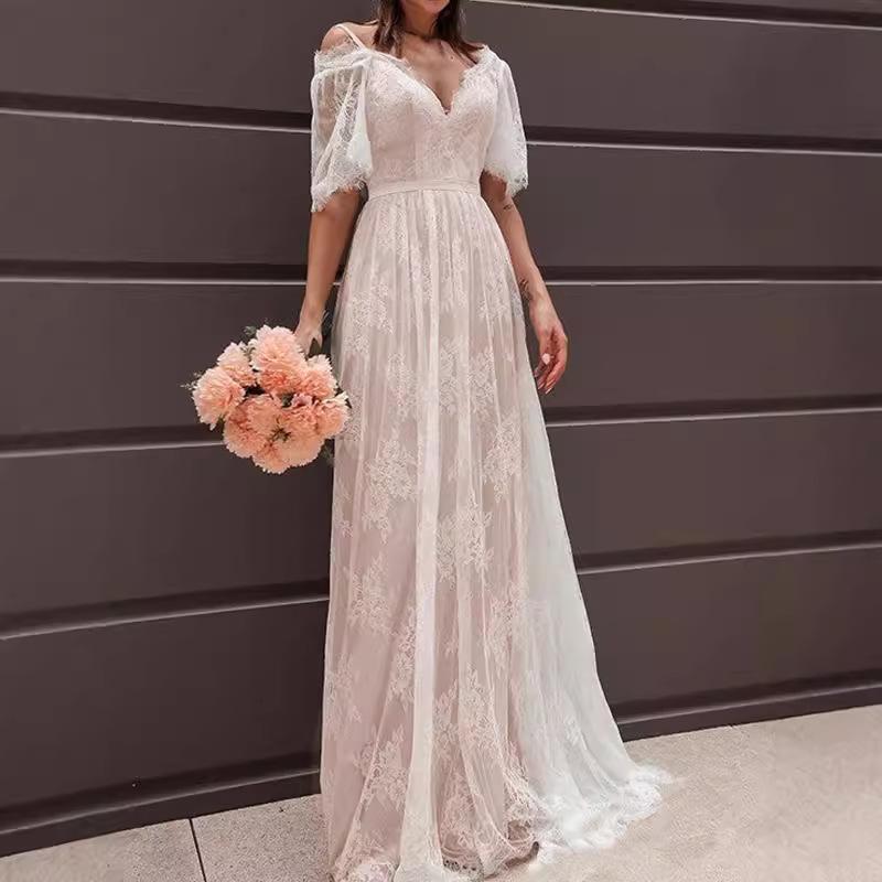 Новое розовое подкладочное белое кружевное платье свадебное платье платье подружки невесты платье платье