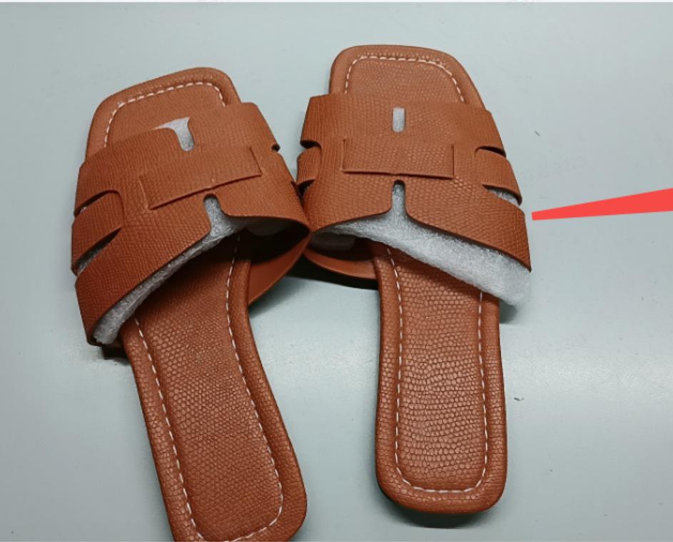 Women's Solid Color Square Head Slip-On Slippers - Breathable, Flat Design for Home, European & American Style