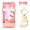 16/32 шт. Открывалка для бутылок Сувениры для гостей на Baby Shower, Открывалка в форме брелока со следом, Сувениры на день рождения, свадьбу, девичник