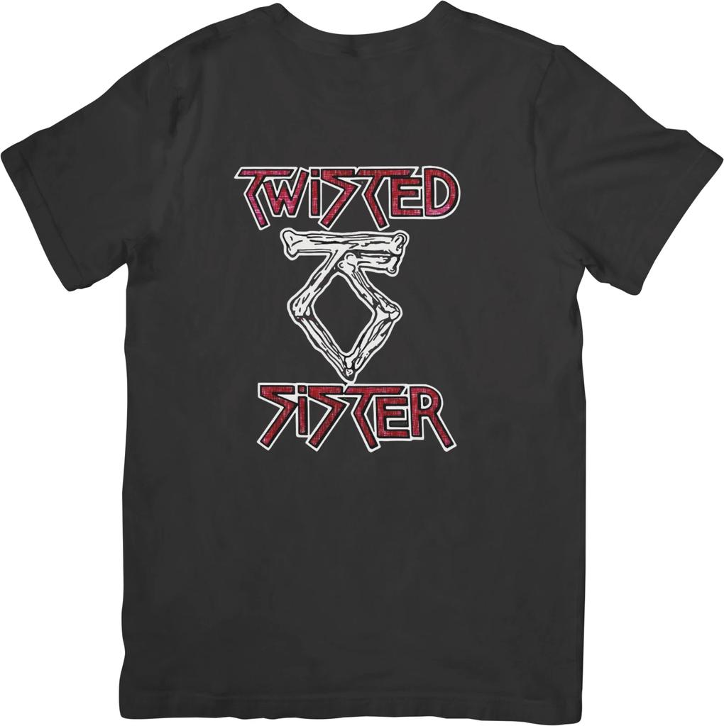 Музыка Twisted Sister Унисекс Футболка из качественного хлопка Черная