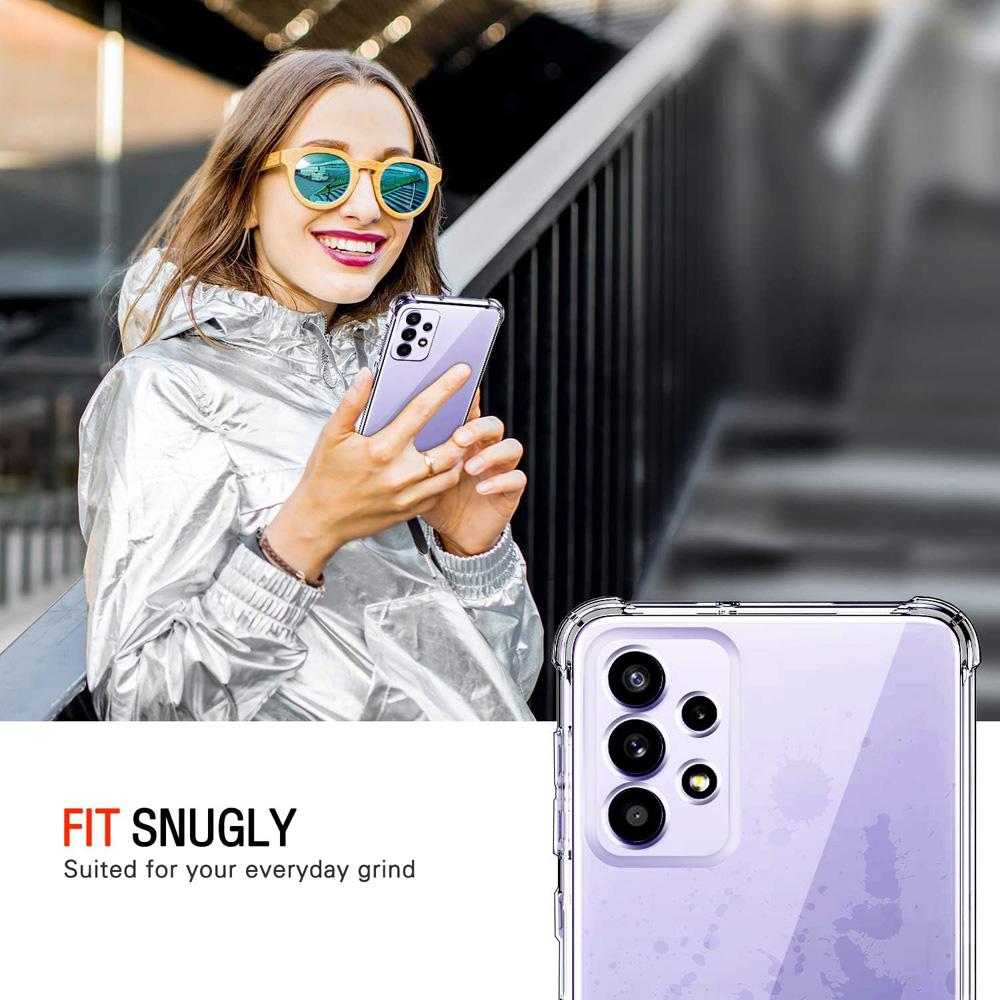 Thick Shockproof Silicone Clear Phone Case For Samsung Galaxy A52 5G A52s 5G A72 A32 4G A22 A12 A50 Protection Case Back Cover