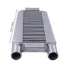 Universal Intercooler Aluminum Upgrade 6.35in Inlet Outlet High Efficiency Front Mount for All Cars Turbocharger