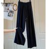 Women's High-Waist Drape Wide-Leg Casual Pants