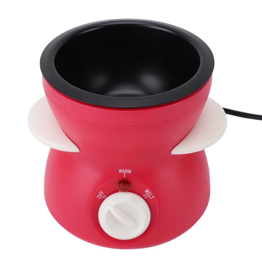 Electric Fondue Pot Set 2 Heating Gear Cast Iron Chocolate Fondue Maker with 10 Forks for Party Kitc