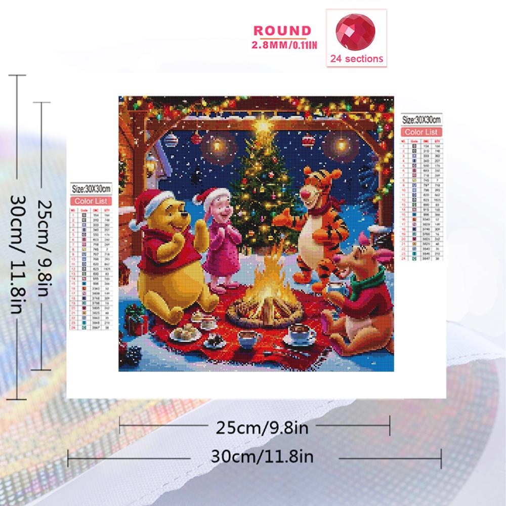 Новое Поступление Алмазная Вышивка Винни-Пух Мозаичный Медведь Животное Рукоделие Мультяшная Картина Ти