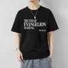2025 Summer New Hot Neon Genesis Evangelion Printed Men's and Women's Pure Cotton T-shirt Couple Street Casual Loose Top