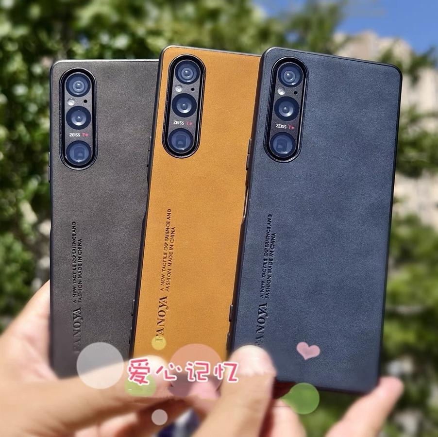 Чехол для Sony Xperia 1 VI 10VI 5 V Роскошный матовый кожаный задний чехол для телефона для Xperia 1V 5 IV 10V Силиконовый чехол Ударопрочный бампер