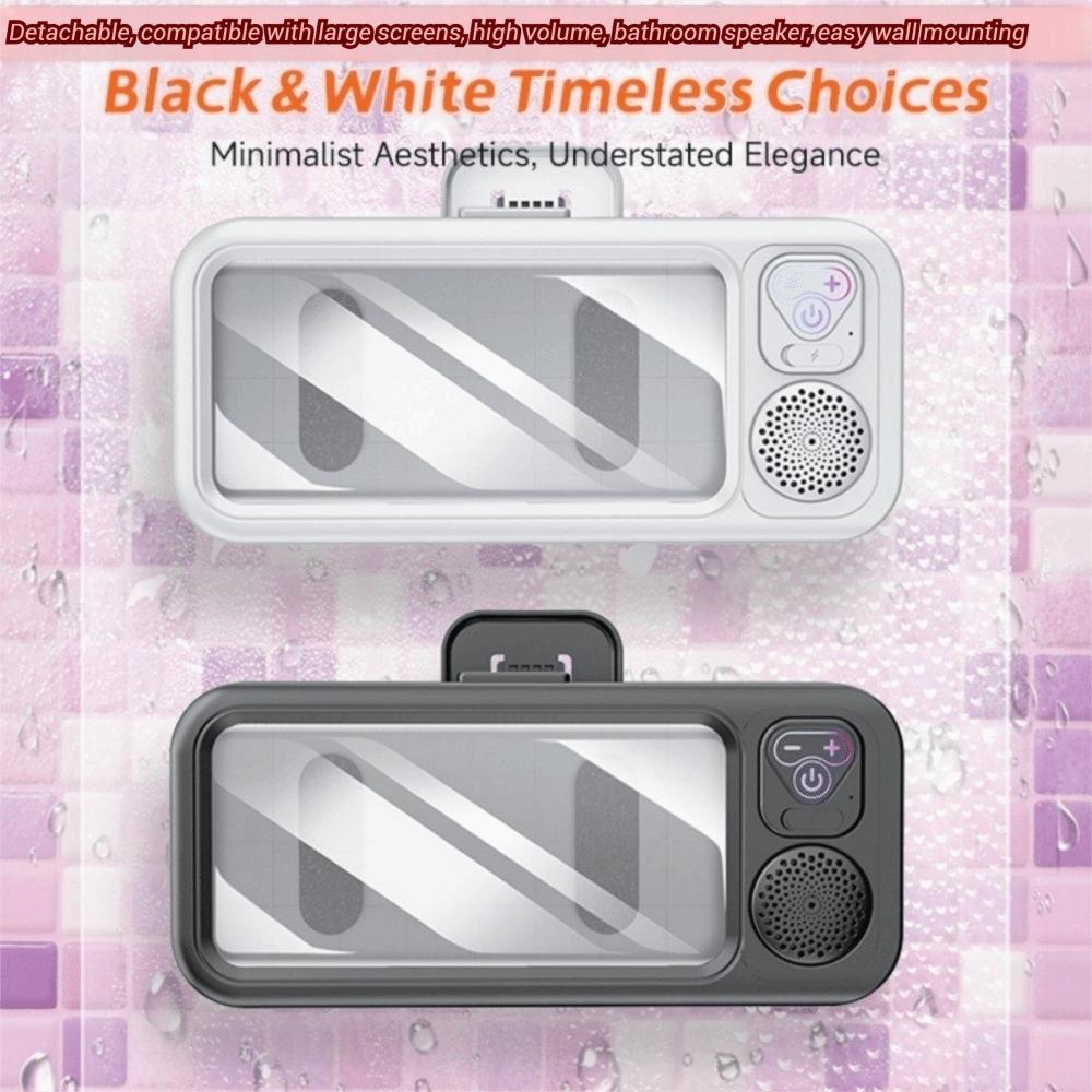 Suction Cup Mounted Bathroom Bluetooth Speaker Box Waterproof Bathroom Phone Case Speaker Bathing