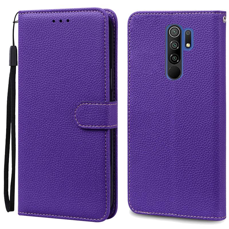 For Redmi 9 Case Soft Silicone Wallet Cover Phone Case For Xiaomi Redmi 9 Case Redmi9 Leather Flip Case Coque Fundas Shell