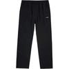Li Ning Sports Lifestyle Series Solid Color Mid Waist Comfortable Quick Dry Versatile Straight Leg Casual Pants Men Bottoms Black AYKU875-1