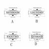 Removable WC Doorway Sign Self-Adhesive Bathroom Wall Sticker Toilet Door Stickers  Bathroom