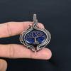 Lapis Lazuli 999 Copper Wire Wrapped Pendant, Handmade Gemstone Tree Of Life Pendant Jewelry, Gifts For Wife Brand New Pendant