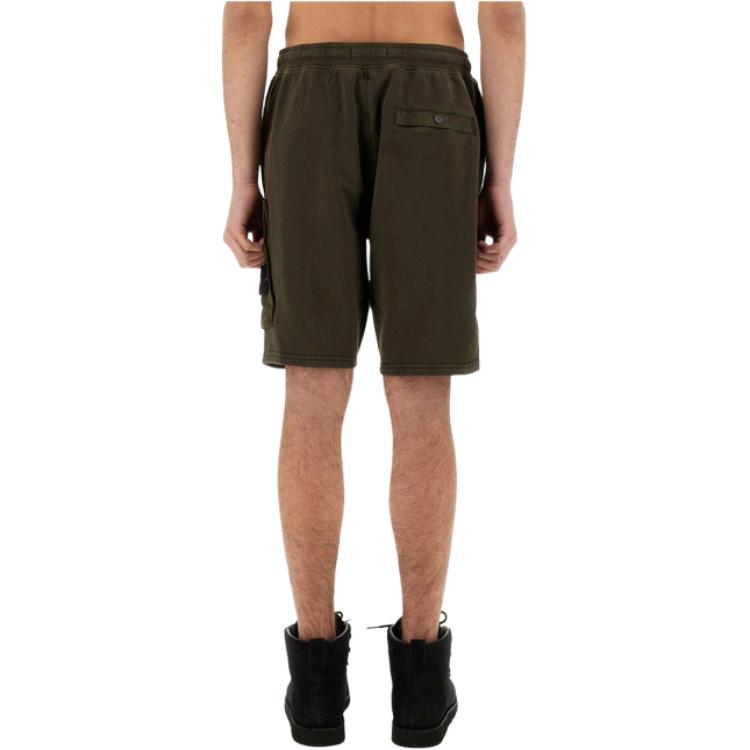 STONE ISLAND Шорты повседневные на кулиске с логотипом Мужские шорты Коричневый K1S156200002S0123-V0054