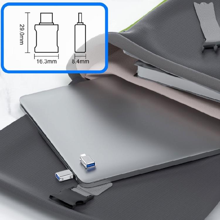 Универсальный OTG-адаптер-конвертер USB (мама) на Type-C (папа) для офиса и путешествий. Подключение USB-клавиатур, мышей, периферийных устройств.
