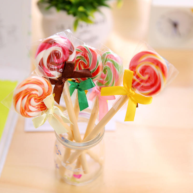 Cute Candy Style Lollipop Ballpoint Pen Kawaii Ballpoint Pens For School Stationery Office
