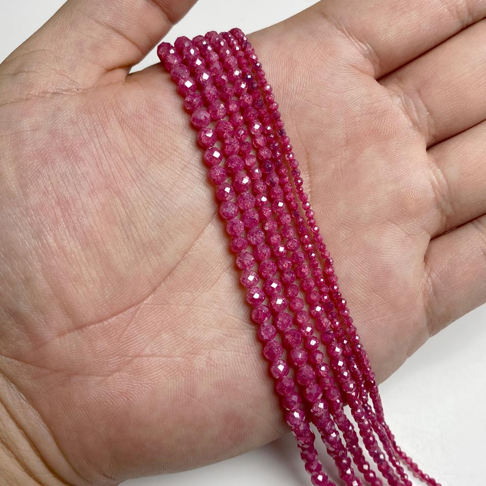 New 2 3 4 MM Faceted Colorful Natural Gem Stone Zircon Beads Loose Small Seed Crustal Quartz Stone Spacer Beads Jewelry Making