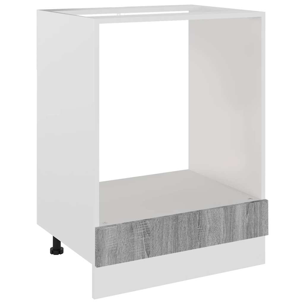 Lyon Oven Cabinet Grey Sonoma 60 x 46 x 81.5 cm Particleboard
