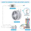 EU 5M/10M/15M 3535 RGB 24V Light Strip Bluetooth APP Control Color Changing Lights with Remote Mode for Home Room Decoration TV