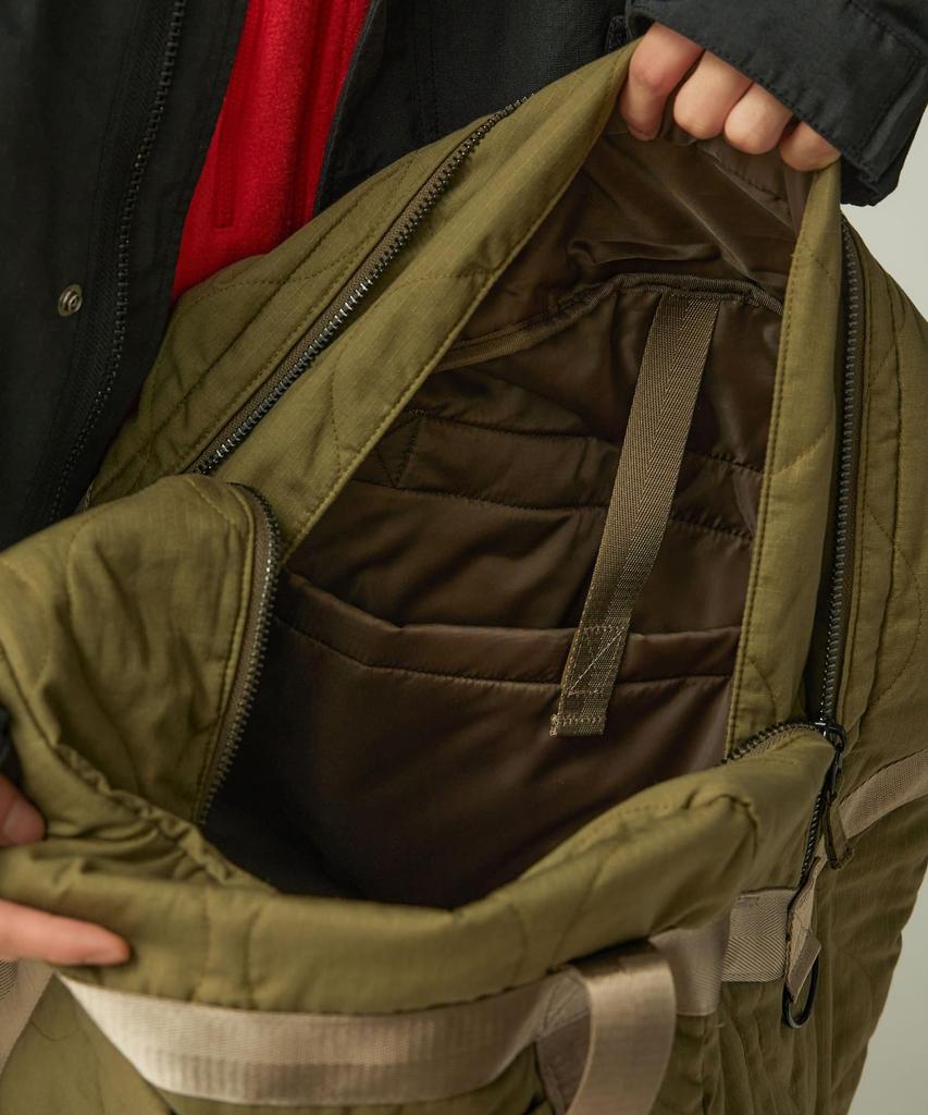 Snow Peak Quilted Ripstop Duffle Tote OLIVE One AC-25AU012 Bag, Handbag, Men's/Women's,