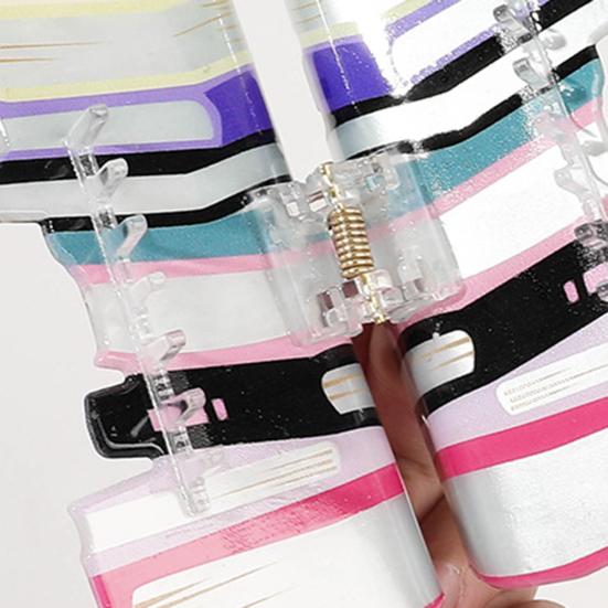 Book-shaped Hair Claw Pencil Design Hair Clip Patchwork Color Back Head Hair Clip Back To School Hair Accessory Headgear