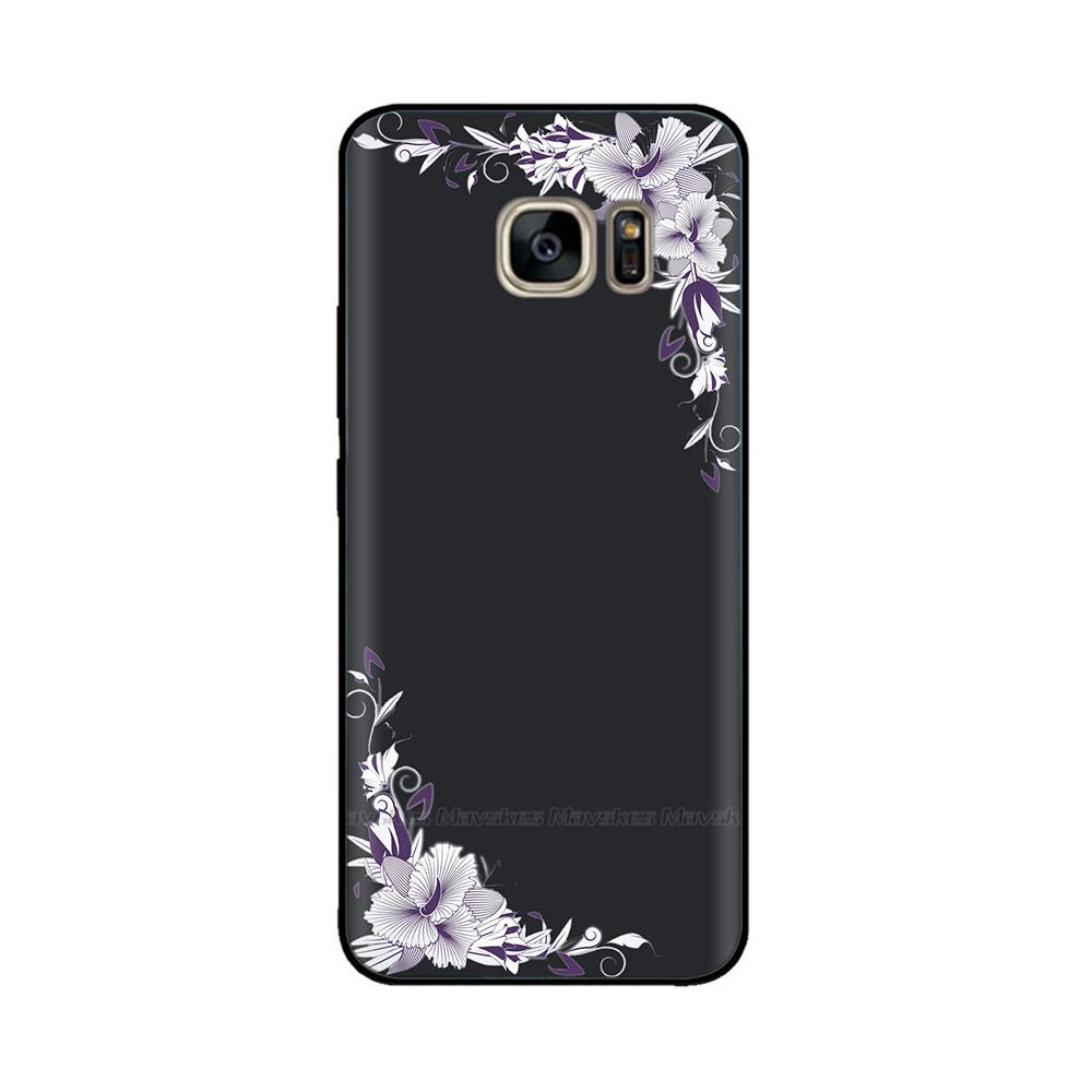Черный силиконовый чехол для Samsung Galaxy S6 Edge Чехол Мягкая ТПУ крышка для Samsung Galaxy S6 S 6 Edge Чехол Крышка Бампер Coque Para