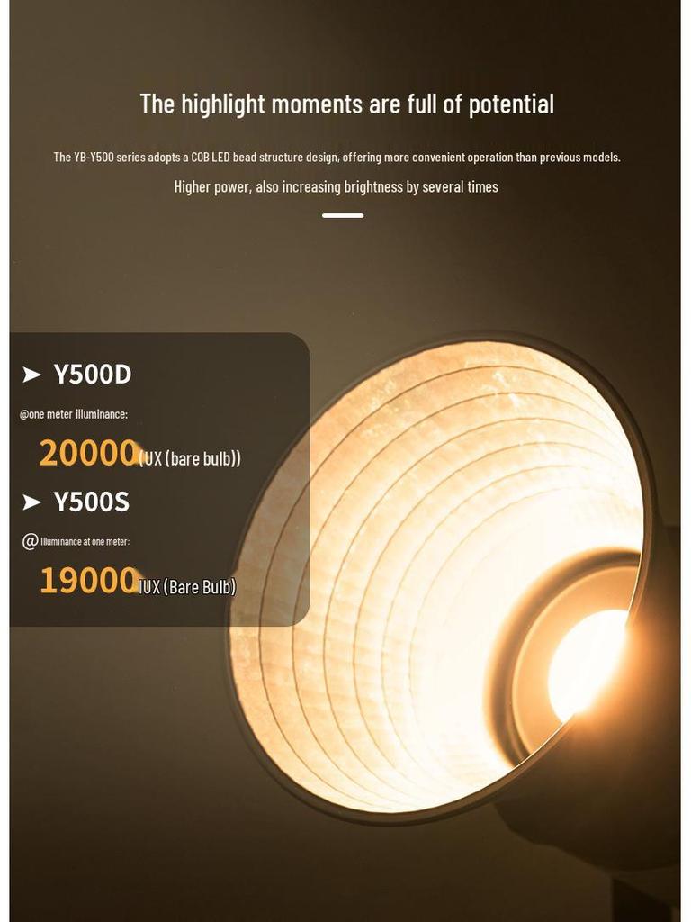 Yingbang Y500S Flagship Film & TV Fill Light for Douyin & Xiaohongshu Live Streams