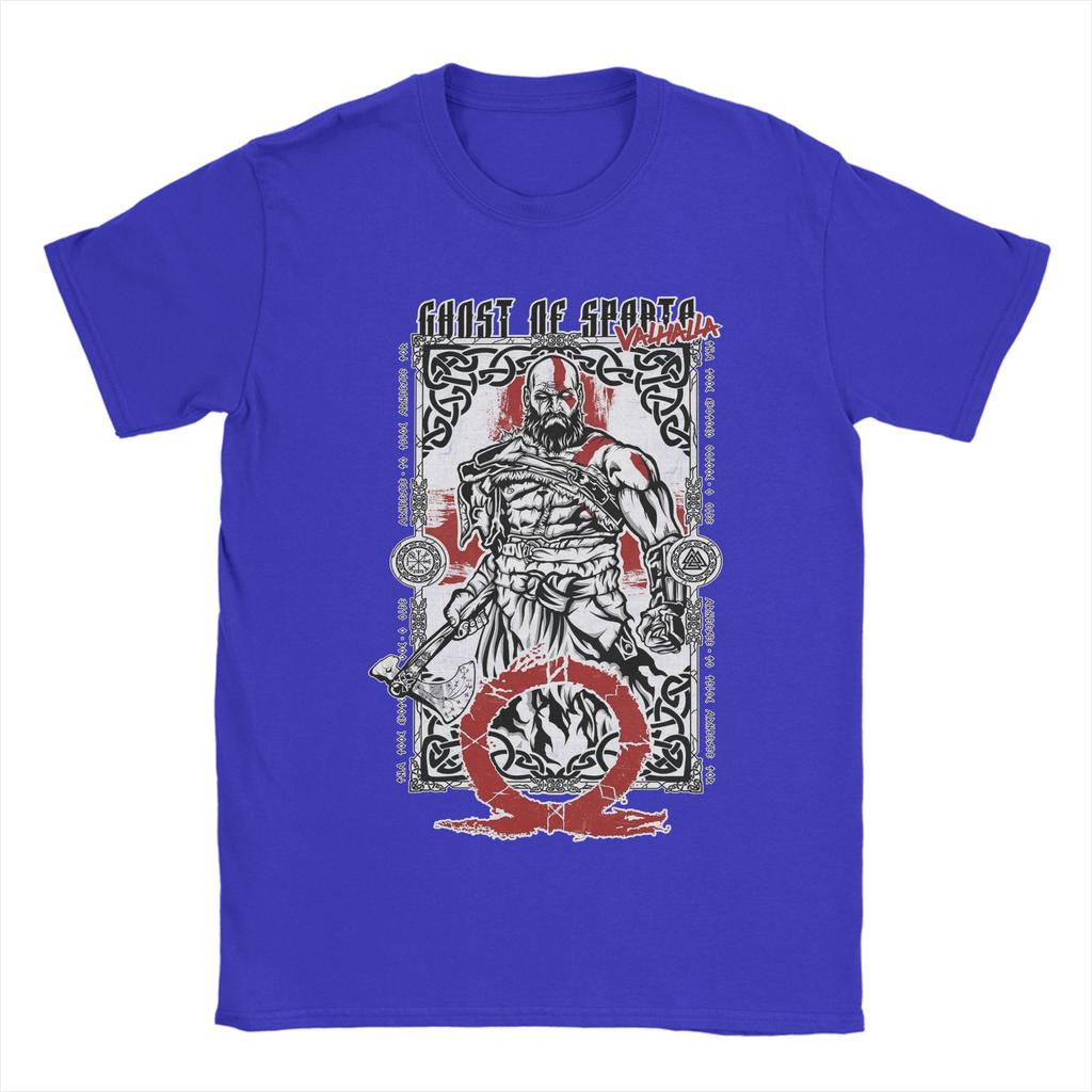Ghost of Valhalla God of War Unisexs T Shirt Funny Tee Shirt Short Sleeve Crew Neck TShirt Cotton Summer Tops