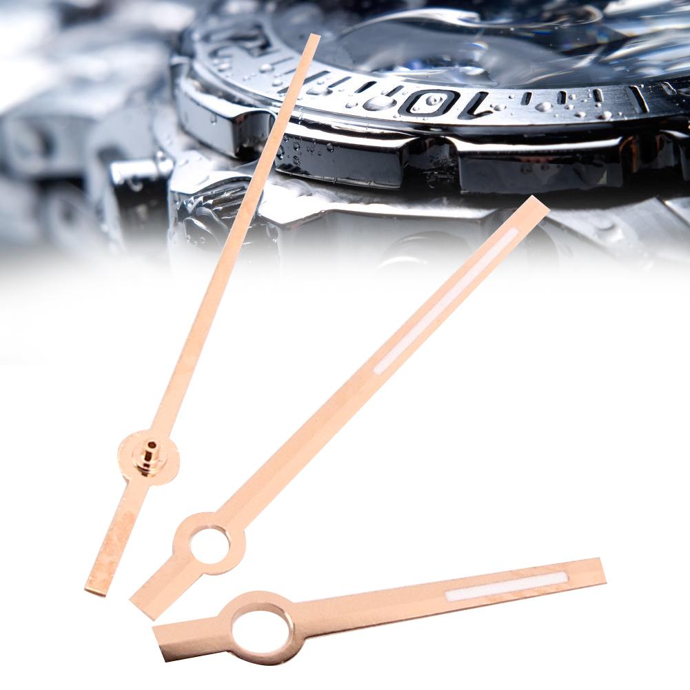 Luminous Men Watch Hour Minute Second Hands Watch Needles Fit for 3135 MovementRose Gold