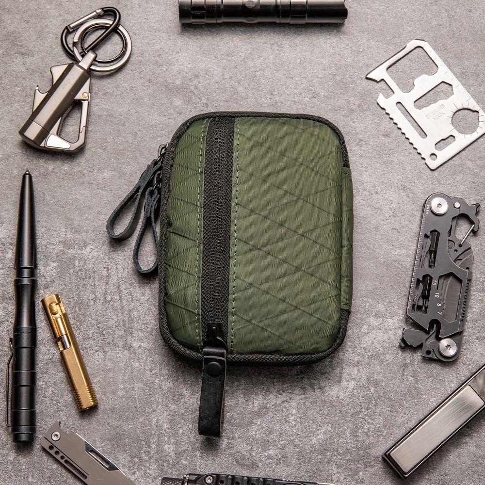 Waterproof EDC Pocket Organizer Nylon Material Tool Storage Bag EDC Wallet Pouch  Outdoor Cycling