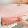 Мягкий теплый плюшевый простынь на резинке эластичный чехол для матраса Зимний теплый плюшевый защитный чехол для матраса Зимнее двуспальное постельное белье Покрывало Только простыня