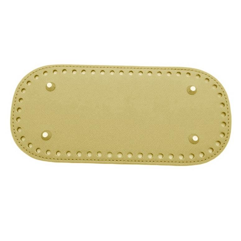 22*10 см Овальное дно для вязаной сумки Аксессуары для сумки из ПУ кожи Ручная работа Дно для сумки DIY Вязаное крючком дно сумки Однотонная деталь сумки