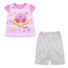 Kirby of the Stars Girls' Brave Light-Up Pajamas, Short Sleeves, Top and Bottom Set, 562