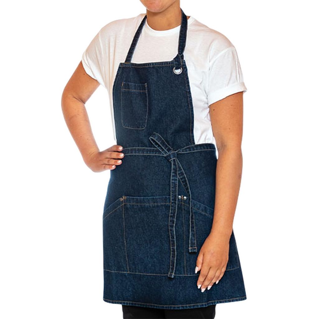 Le Chef Utility Washed Denim Bib Apron