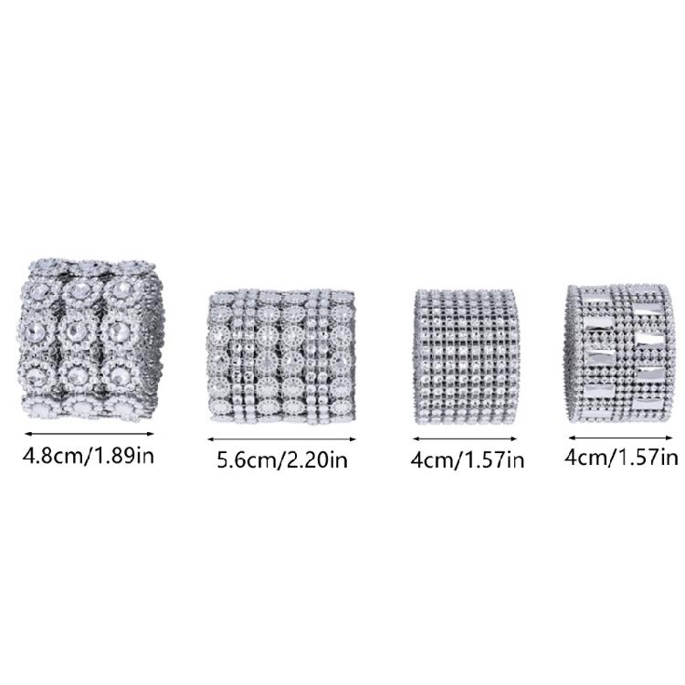 4 рулона сверкающей бриллиантовой ленты для украшения на день рождения, Рождество и свадьбу, для украшения торта и свечей